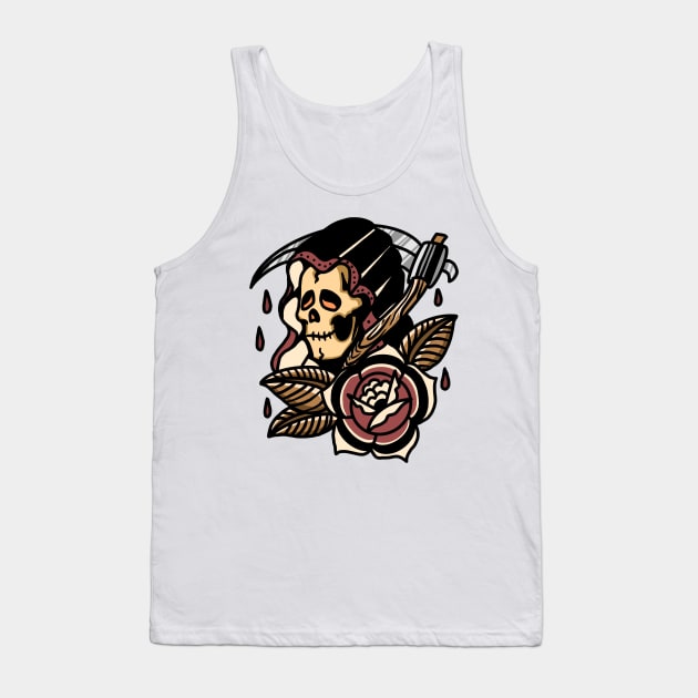 grim reaper tattoo Tank Top by donipacoceng